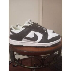 Nike Dunk Low DD1503-101 Sneaker Athletic Black White Women's Size 8 Leather
